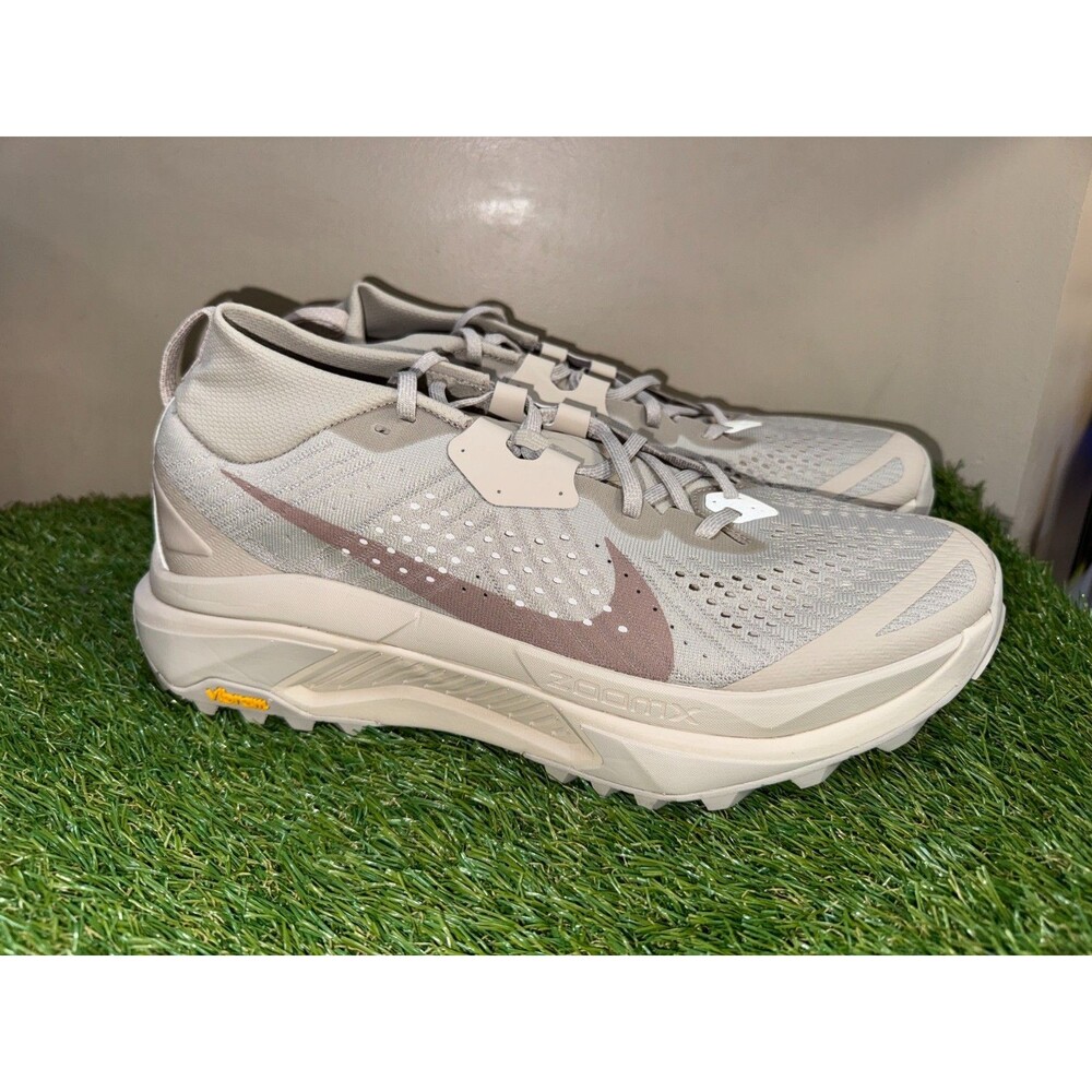 Men's 14 Nike ZoomX ACG Zegama Trail Running Shoes Beige Cream Orange HV8113-200